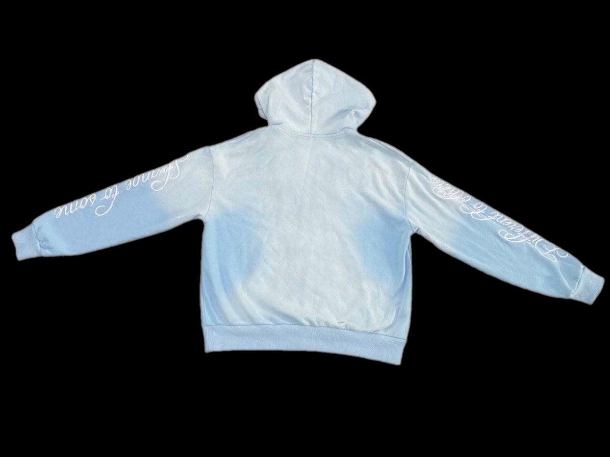 Light Blue Castle Zip Up Hoodie